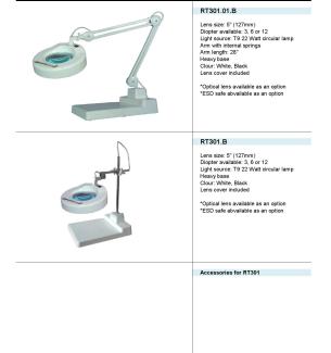 Magnifying Lamp/ K&iacute;nh L&uacute;p Ritek 5