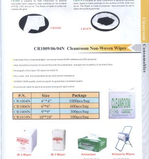 Cleanroom Non-Woven Wiper Kimtech / Giấy lau ph&ograve;ng sạch Kimtech 2 lớp