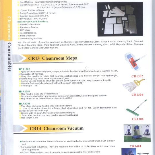 Cleanroom Vacuum/ M&aacute;y h&uacute;t bụi chống tĩnh điện