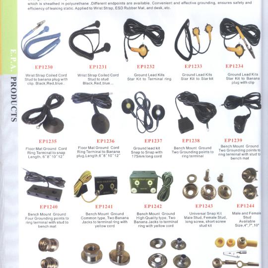 Ground Lead Kit/ D&acirc;y - n&uacute;t tiếp đất chống tĩnh điện